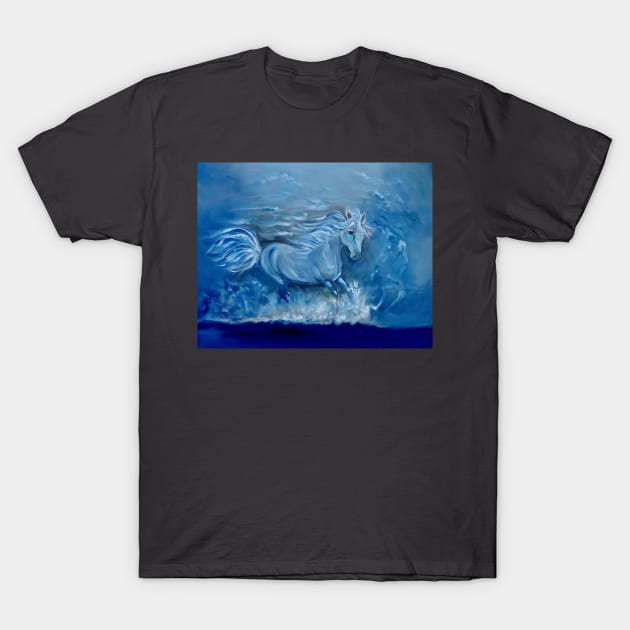 Horse in the Wind T-Shirt by jennyleeandjim